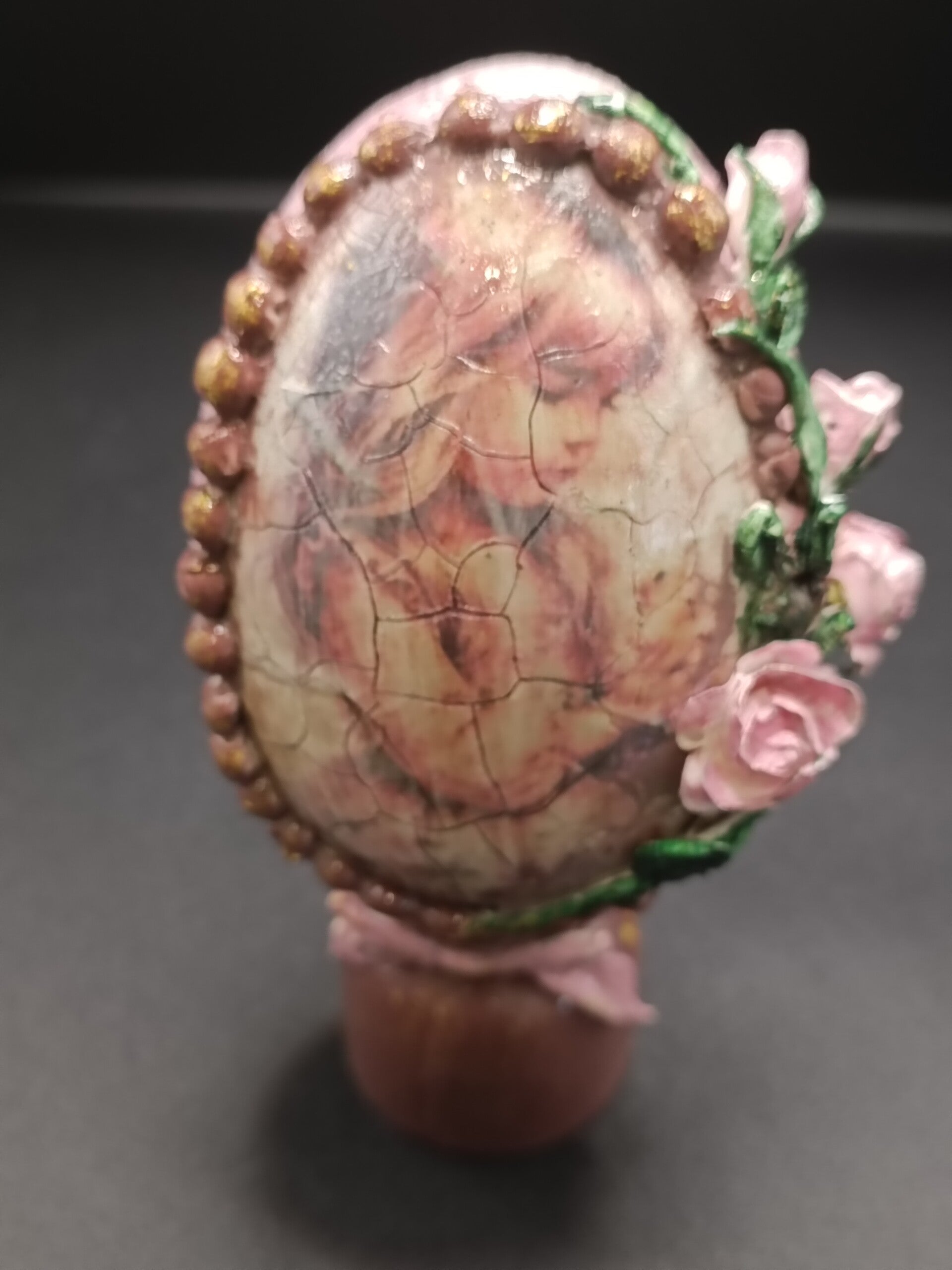 Baroque Oeuf De Pâques - Vintage Artisanal  Décoration de Pâques en découpage & moulages