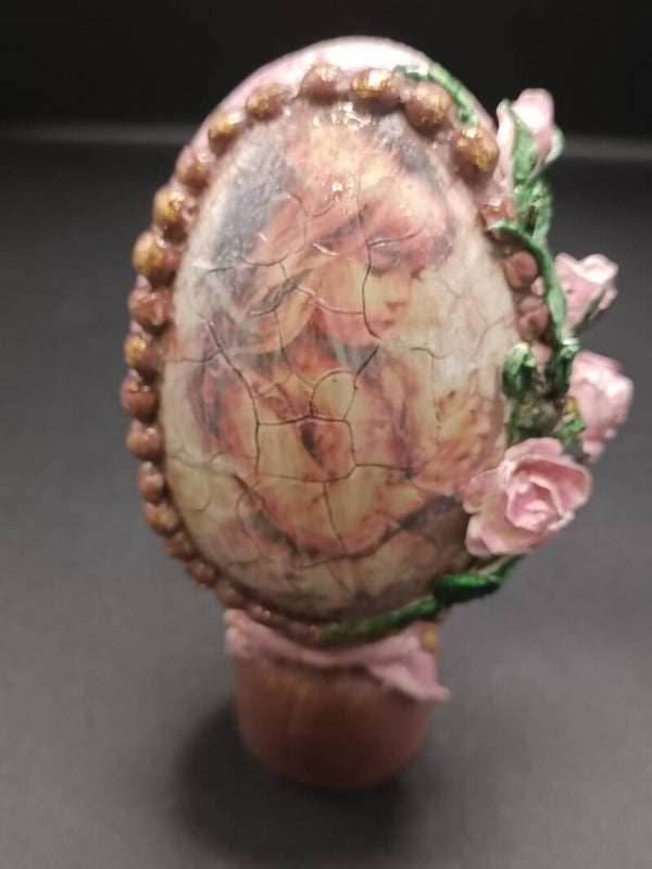 Baroque Oeuf De Pâques - Vintage Artisanal  Décoration de Pâques en découpage & moulages