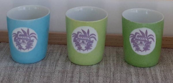 MA VAISSELLE DANS MA COULEUR Collection EXOTISME en porcelaine de limoges motif " EXOTISME fond mauve" flora Coloris