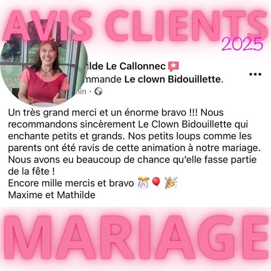 acMariage, accompagnement des enfants par Bidouillette l'artiste des enfants
