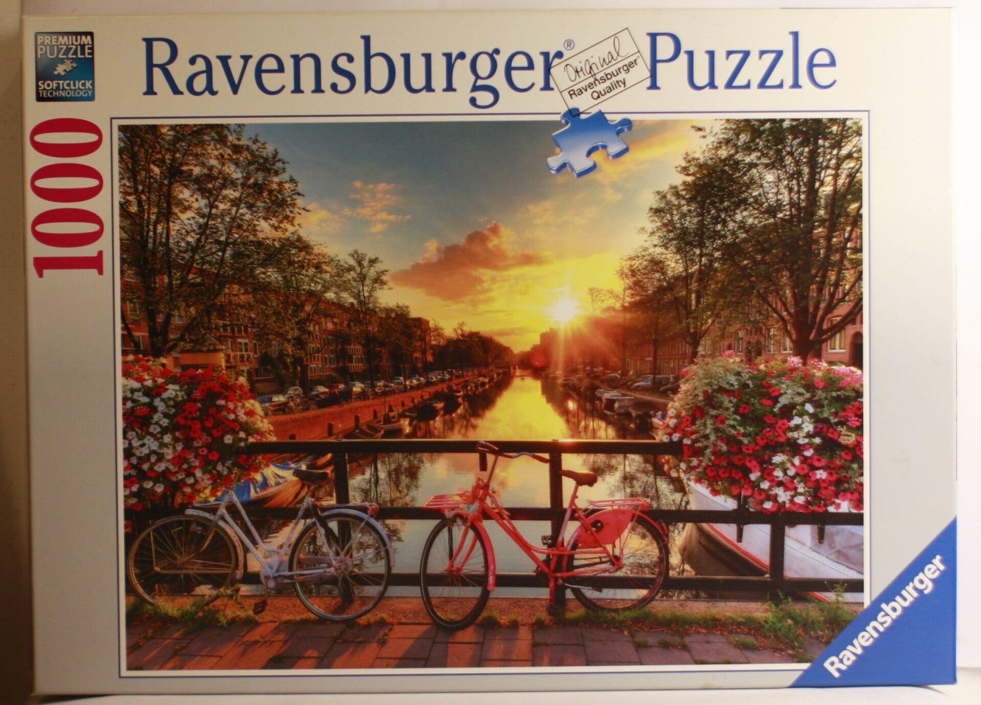 Ravensburger 196067 puzzel Fietsen in Amsterdam 1000 stukjes