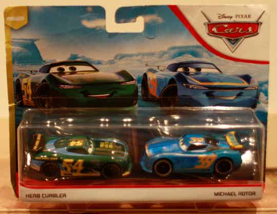 Cars set met Herb Curbler en Michael Rotor