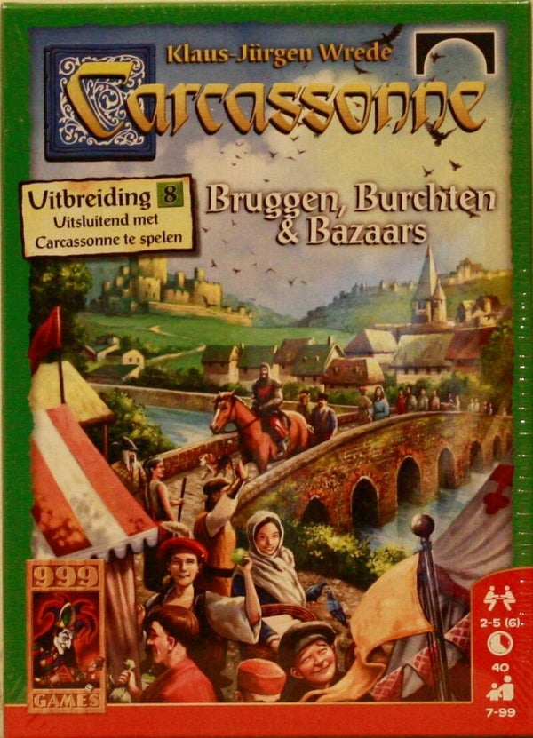 999-Games Carcassonne Bruggen, burchten en bazaars
