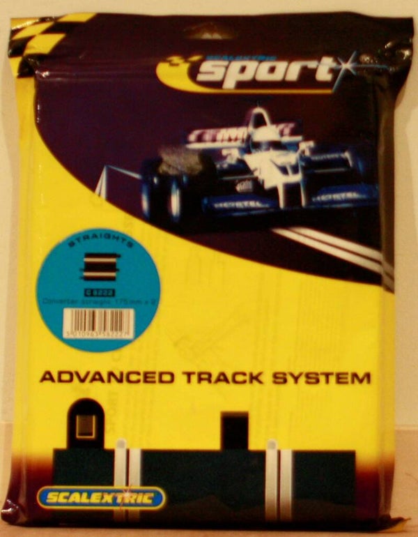 Scalextric Converter Straight 175mm x2