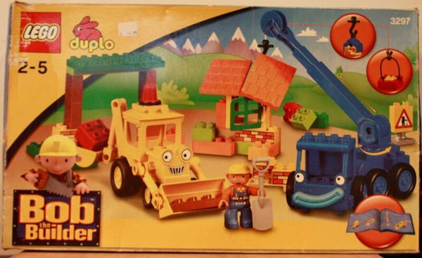 Duplo Bob de Bouwer Scoop en Lifty op de bouwplaats