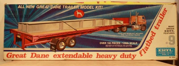 Ertl 1/25 Great Dane Extendable heavy Duty Flatbed trailer