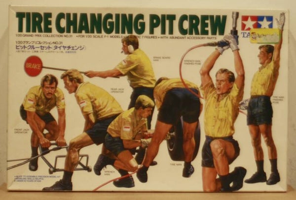 Tamiya 1/20 Tire Changing pit crew