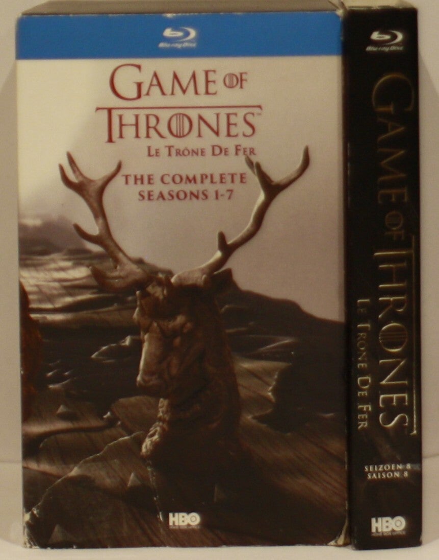Game of Thrones seizoen 1 tot 8 op blu-ray