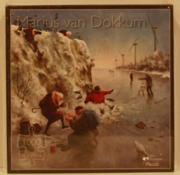 Art Revisited puzzel Marius van Dokkum Ijspret 1000 stukjes