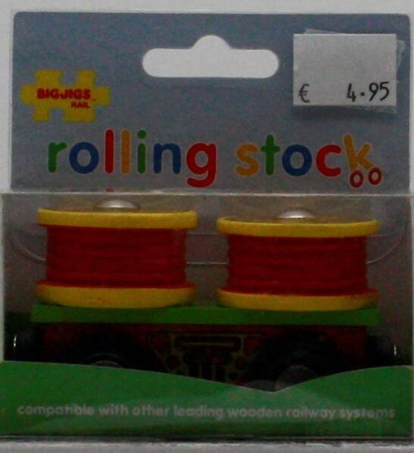 BigJigs Cable rolls wagon 407