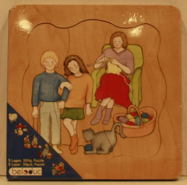 Beleduc 17029 5 lagen puzzel wol 30 stukjes