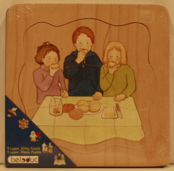 Beleduc 17031 5 lagen puzzel honing 30 stukjes