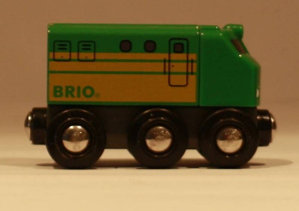 Brio locomotief 123 groen