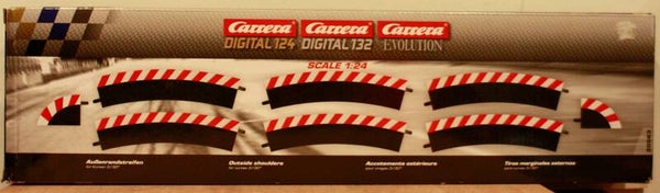 Carrera Evolution Digitaal 1/32 en 1/24 bocht 3 buitenkant slipstroken