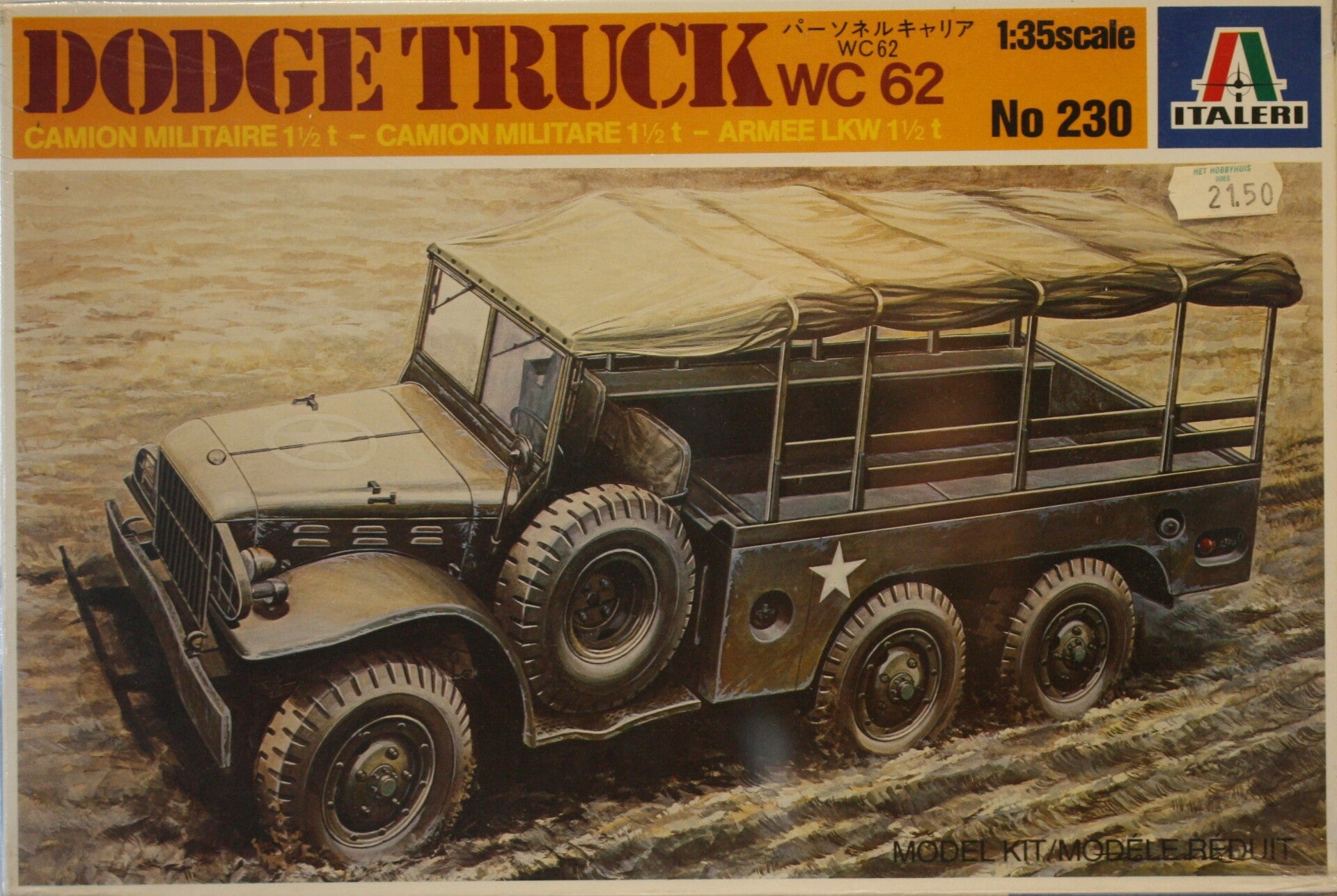 Italeri 1/35 Dodge truck WC 62