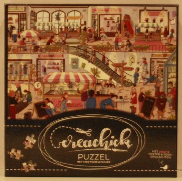 Creachick 2665 puzzel Overvolle winkelcentrum 1000 stukjes