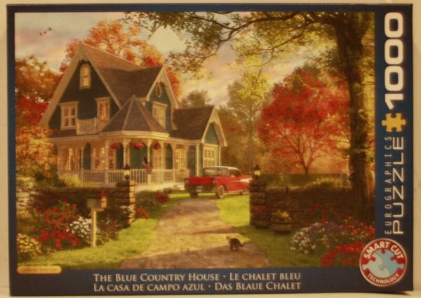Eurographics 6000-0978 puzzel The blue contry house 1000 stukjes