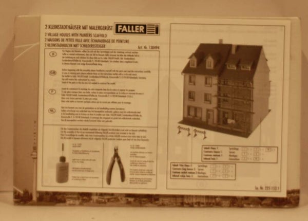 Faller Ho 130494 2 kleinestadhuizen met schilderssteiger