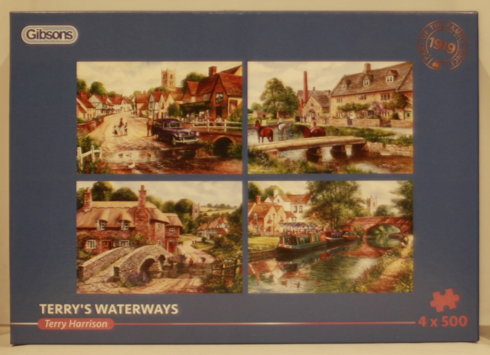Gibson G5070 puzzel Harbour holidays 4 x 500 stukjes