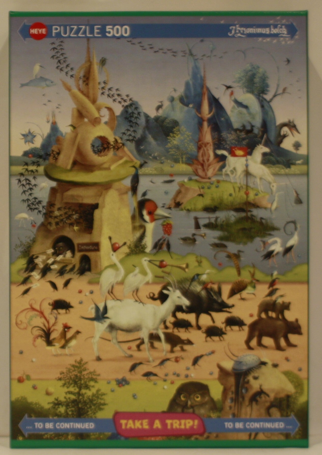 Heye 30075 puzzel Take A Trip! Hieronymus Bosch 500 stukjes