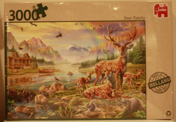 Jumbo 1119801969 puzzel Deer family 3000 stukjes