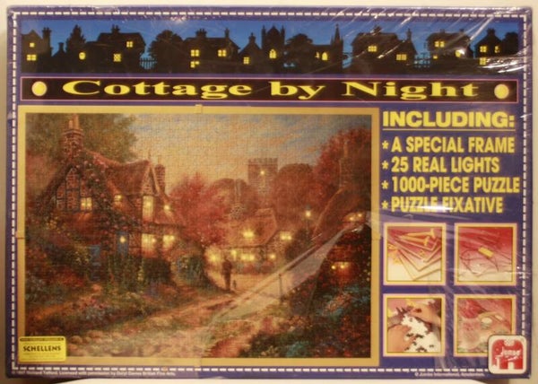 Jumbo 1656 Cottage biy Night 1000 stukjes met licht