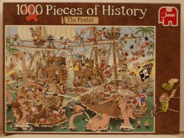 Jumbo pieces of history 19204 De Piraten 1000 stukjes