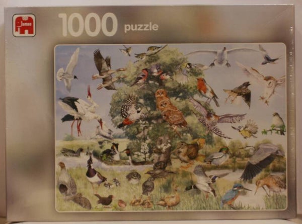 Jumbo 2039 puzzel Bird collage 1000 stukjes