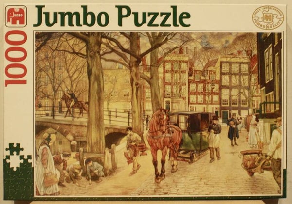 Jumbo puzzel J.H. Isings Stadsleven tegen het midden van de 19e Eeuw 1000 stukjes
