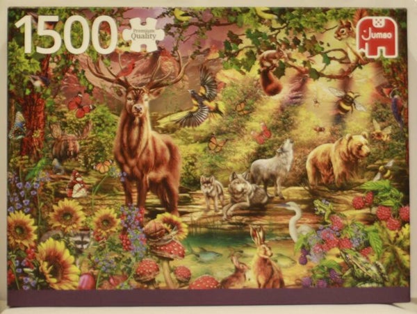 Jumbo 82003 Magisch bos bij zonsondergang 1500 stukjes
