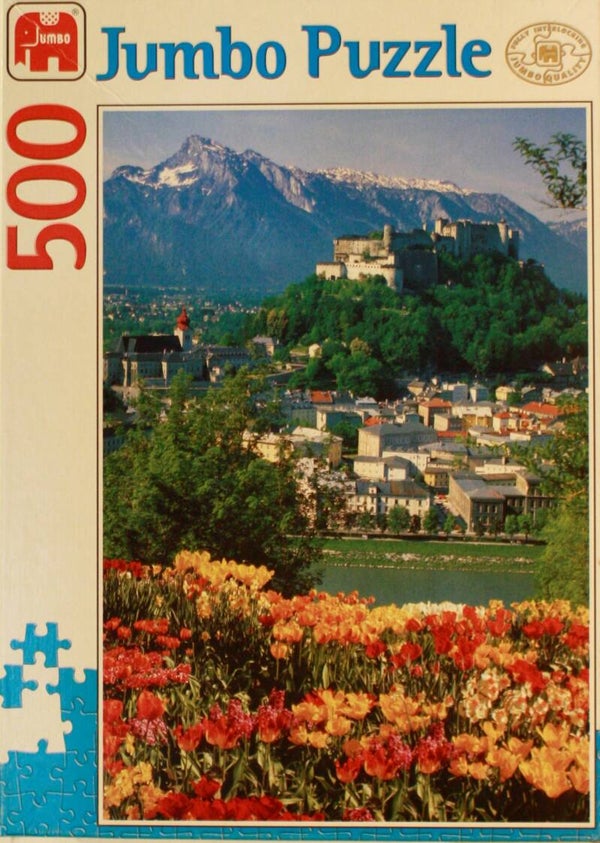 Jumbo puzzel Oostenrijk vesting Salzburg  500 stukjes