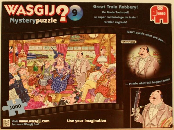 WasGij Mystery 9 puzzel  De Grote treinroof 1000 stukjes
