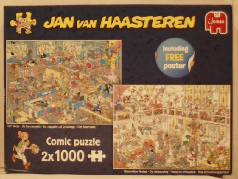 Jan van Haasteren 1110100325 De bouwmarkt / De verbouwing 2 x 1000 stukjes