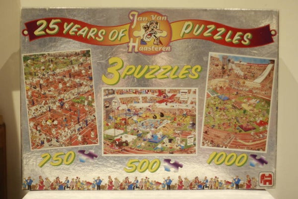 Jan van Haasteren 1490 25 jaar jan van Haasteren 1000 / 750 / 500 stukjes