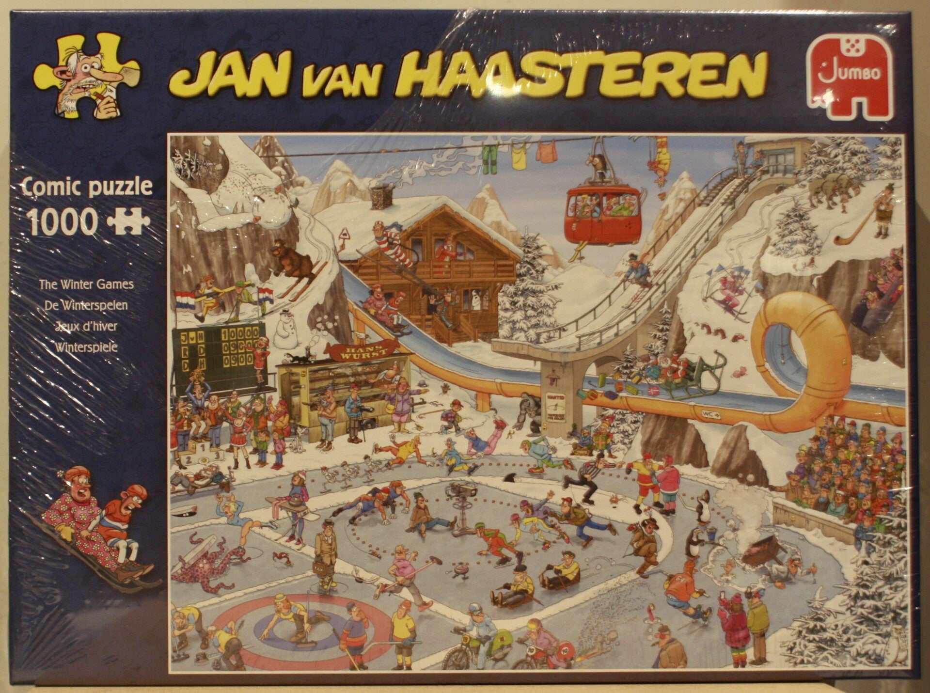Jumbo Puzzle Rasenmäherrennen Von Jan Van Haasteren – 1000 Teile, 68 X 49 Cm