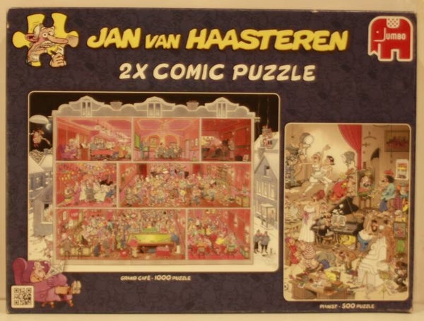 Jan van Haasteren 81345 Grand cafe / pianist 1x 1000 st. 1 x 500