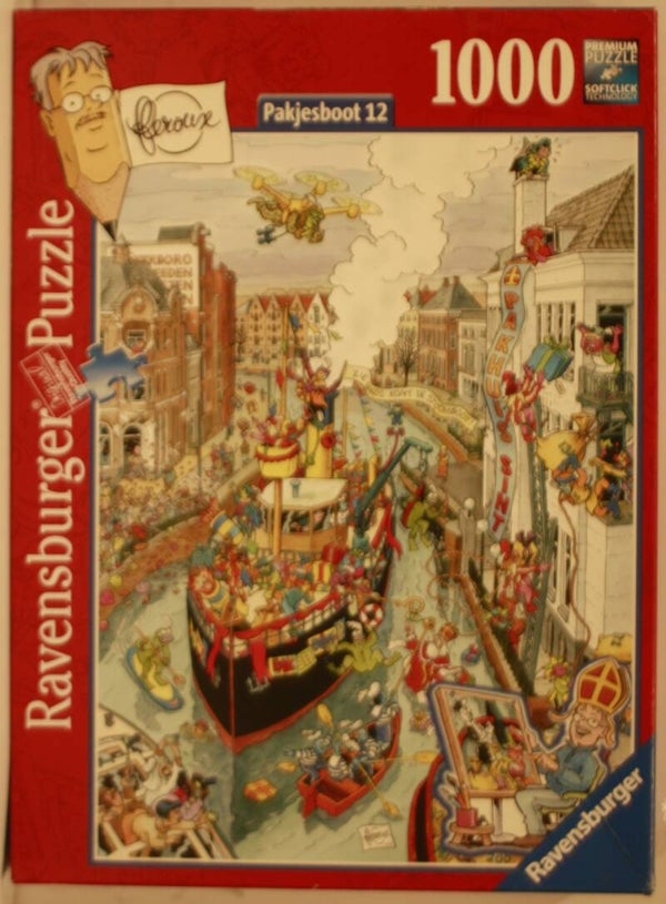 Ravensburger 171576 puzzel Cities of the World Pakjesboot 12 1000 stukjes