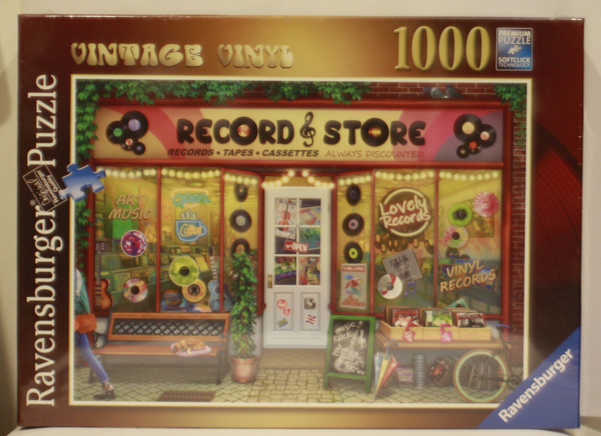 Ravensburger puzzel 173075 De platenwinkel 1000 stukjes