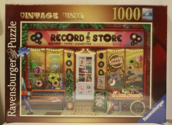 Ravensburger puzzel 173075 De platenwinkel 1000 stukjes