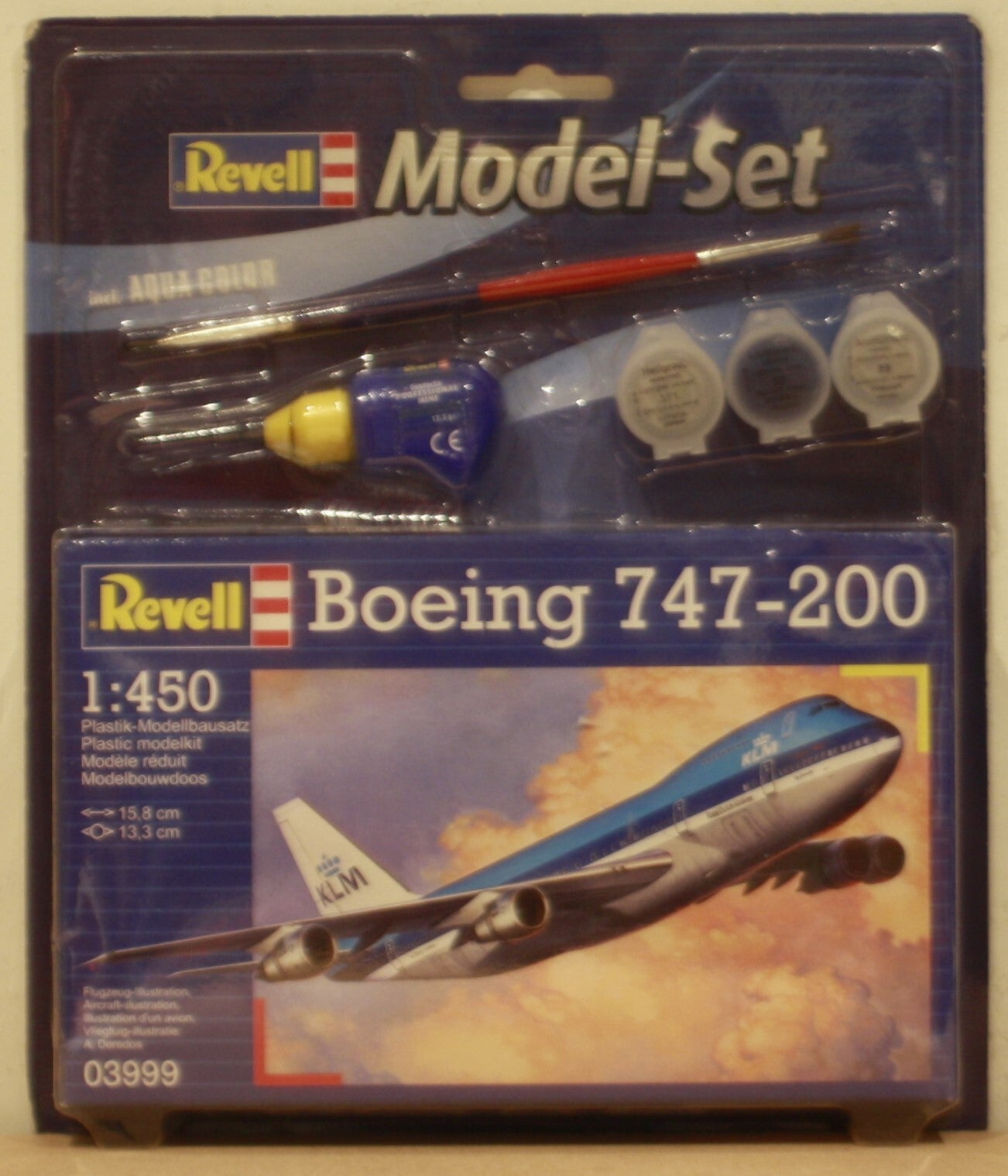 Revell 3999 1/450 Boeing 747-200 giftset