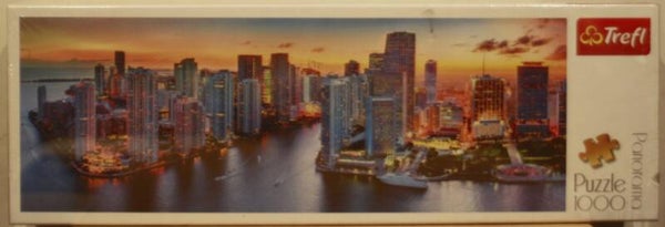 Trefi puzzel Panorama Miami after dark 1000stukjes