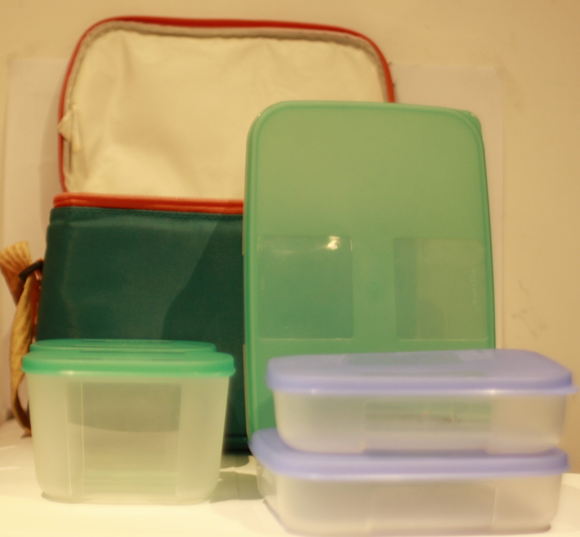 Tupperware Koeltas met 5 bakjes