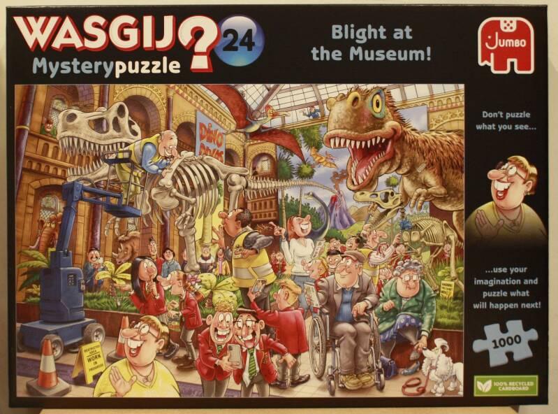 WasGij Mystery puzzel 24 Paniek in het museum. 1000 Stukjes