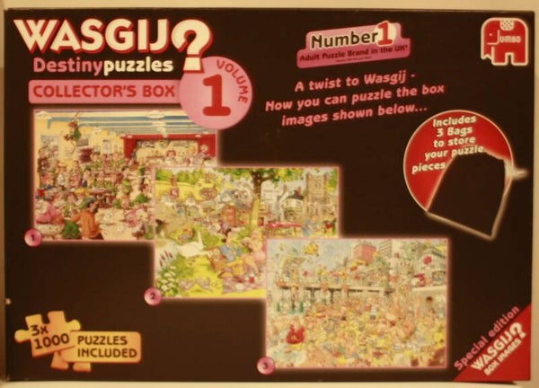 WasGij Destiny Collectors box 1 19124 puzzel the best day of our lives / the proposal / The snads of time 3x1000 stukjes