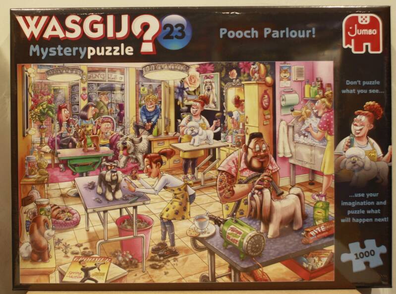 WasGij Mystery puzzel 23 Trimsalon kwispel 1000 stukjes