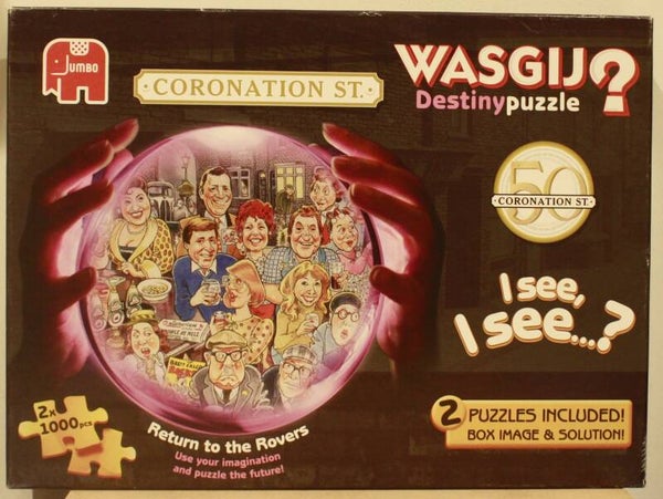 WasGij Destiny puzzel Coronation st 50 jears 2x 1000 stukjes