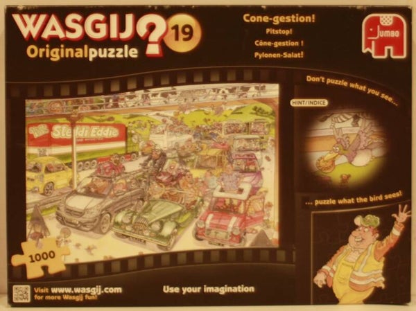 WasGij Original 17228 puzzel 19 pitstop 1000 stukjes