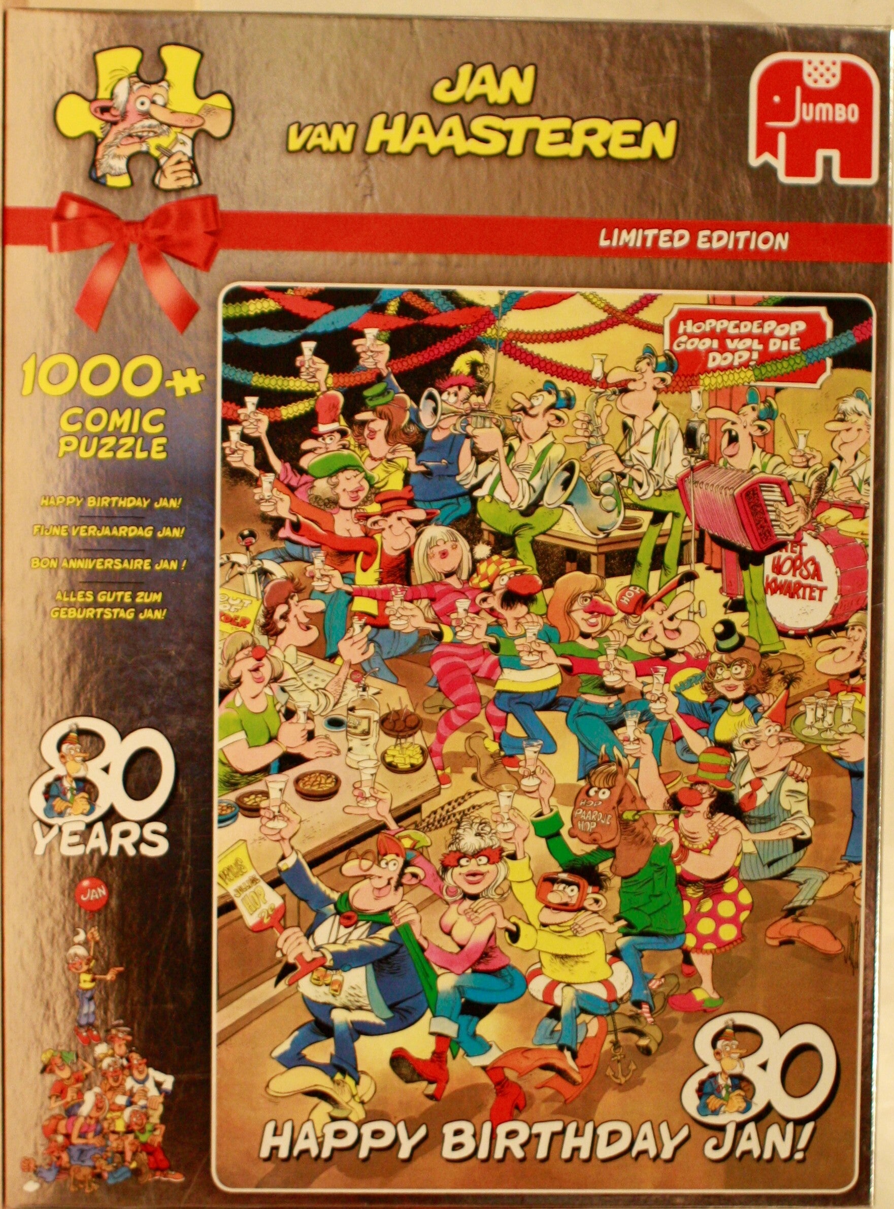 Jan Van Haasteren 19029 Happy Birthday Jan 80 1000 st. puzzel