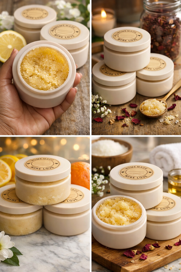 Lemon Drop Body Scrub(w/shimmer) 8oz