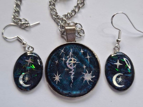 Earrings/Chain Set